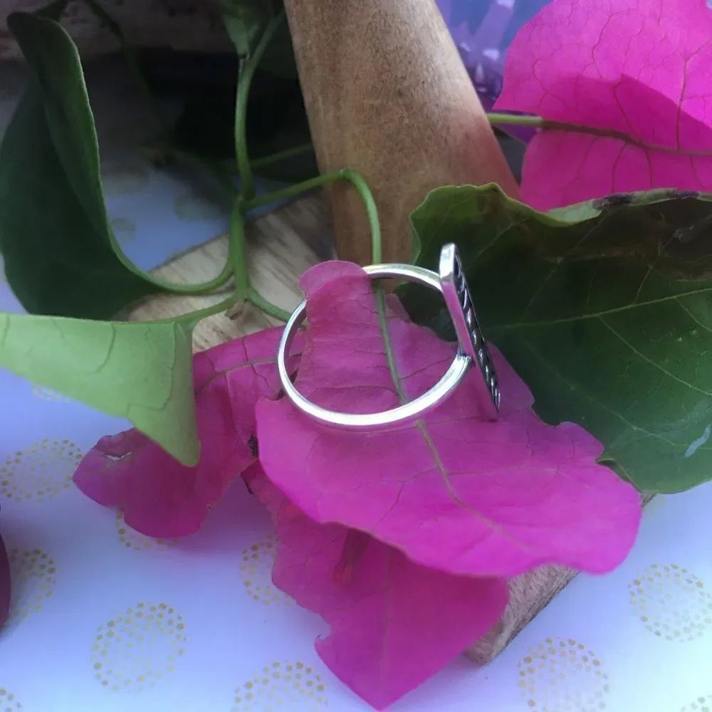 Moon phase sterling silver ring boho-Gypsy - Picture 7 of 7
